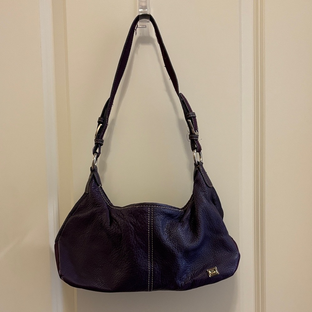 The SAK Purple Leather Shoulder Bag